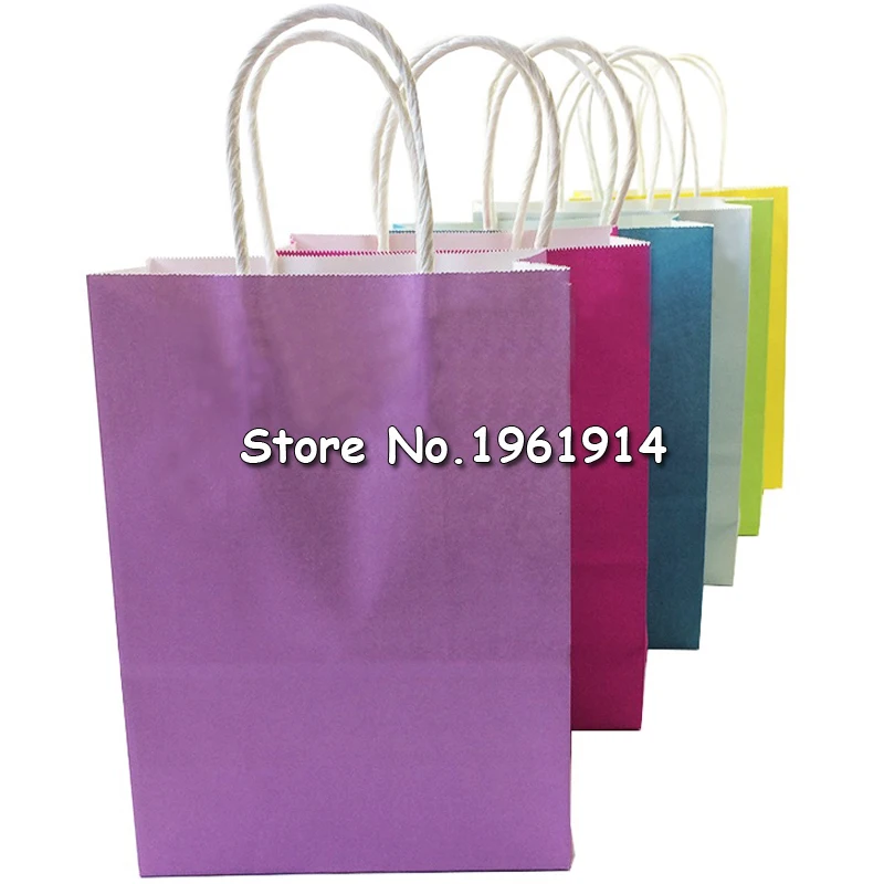 10 шт./лот Подарочный пакет из крафт бумаги многофункциональные сумки для покупок