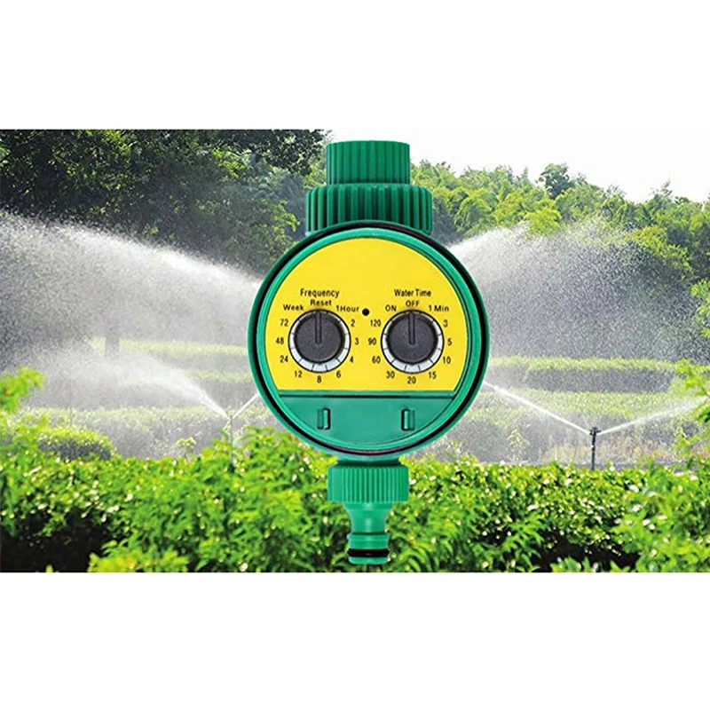 Analogue Two Dial Water Timer Automatic Electronic Watering Faucet Plastic Valve Multi-function Garden Irrigation Controller | Дом и сад