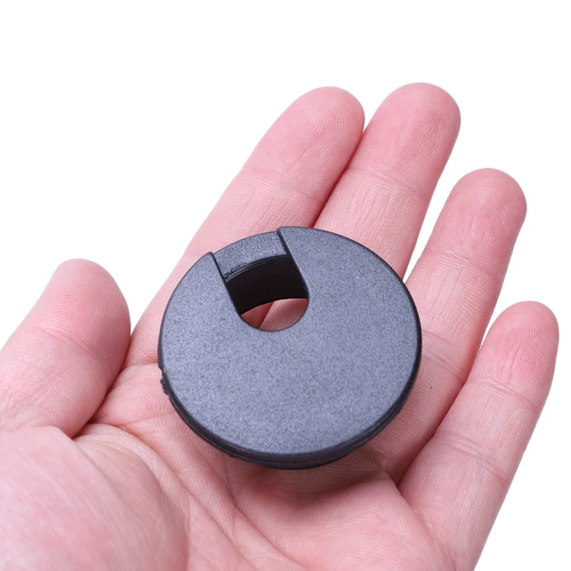 Новый стол компьютерный круглый черный кабель с отверстием для люверсов 35 мм 4