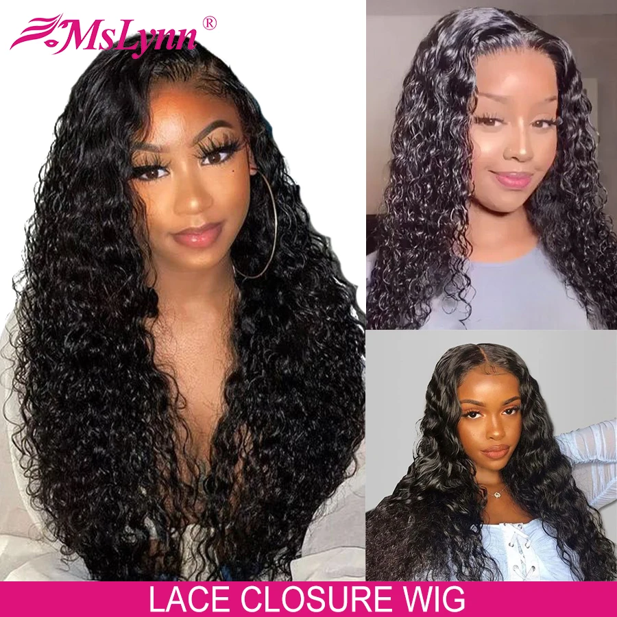 Парик Water Wave парик на сетке плотностью 180 бразильские волосы вьющиеся