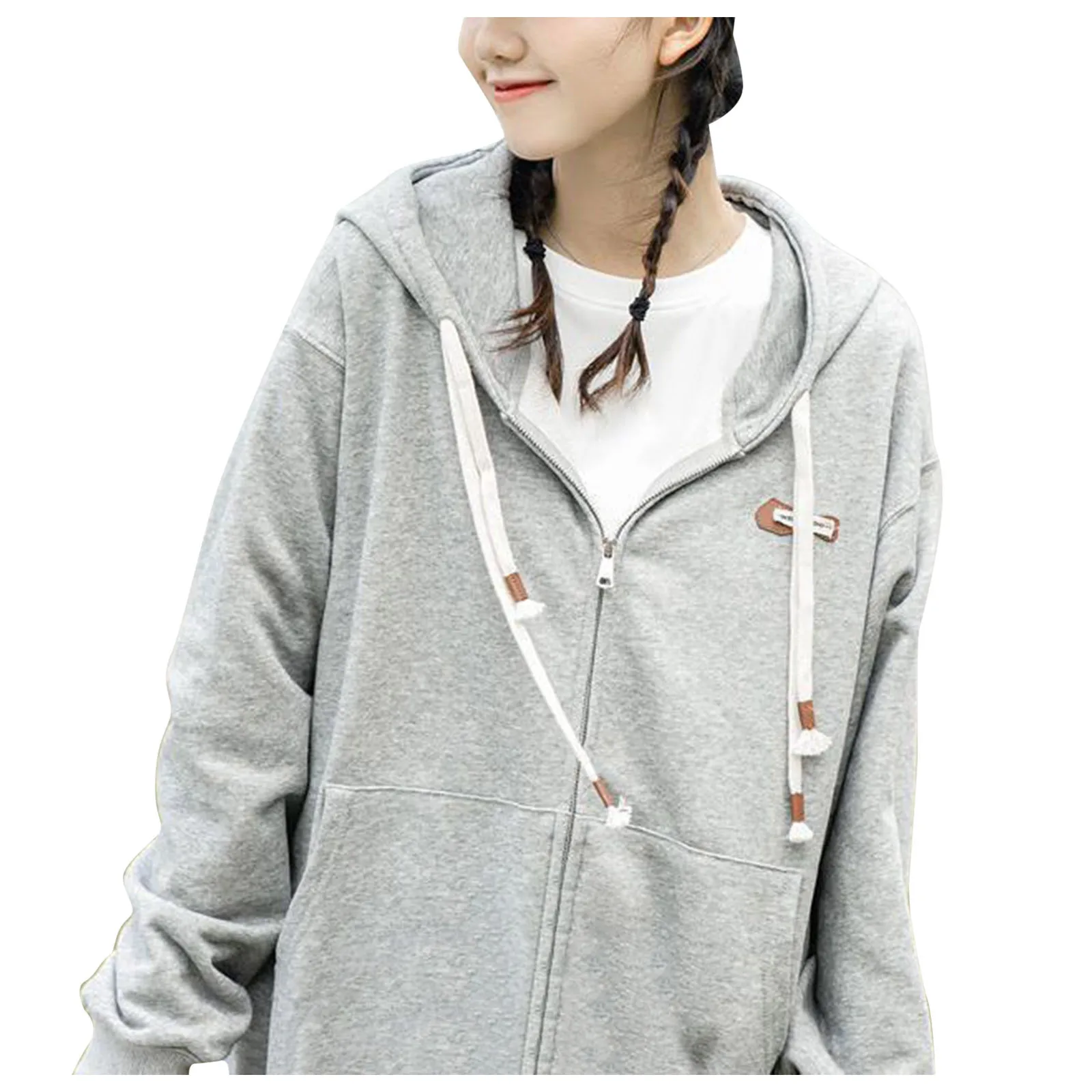 Женская однотонная блузка с длинным рукавом свободного покроя | одежда