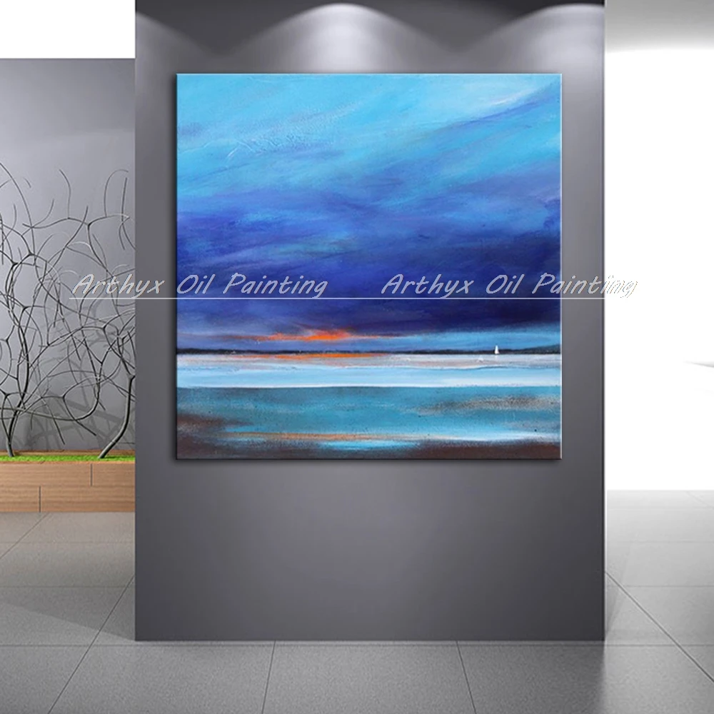 Arthyx ручная роспись современный пейзаж картина маслом на холсте настенное