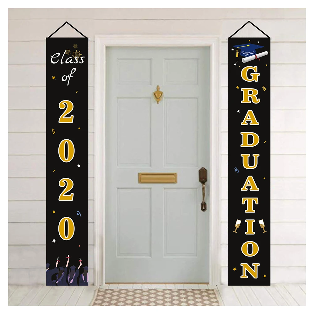 2020 украшение на выпускной дверной флаг подвесная дверная занавеска окончание