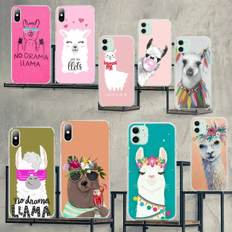 Чехол для телефона CUTEWANAN Lama Alpacas iPhone 11 pro XS MAX 8 7 6 6S Plus X 5S SE 2020 XR|Бамперы| |