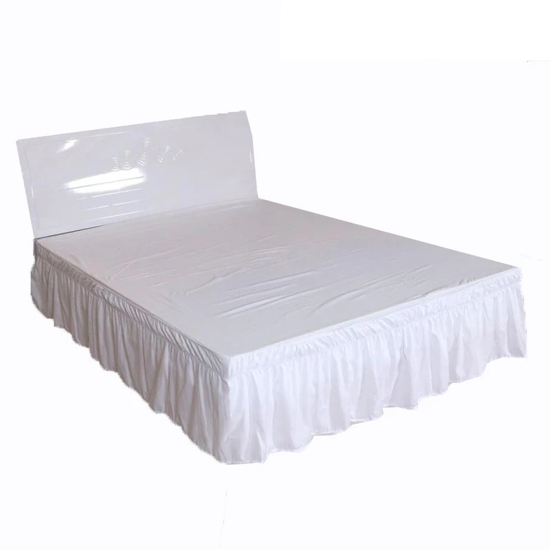 

New Arrival Bed Skirt Elastic Bedsheet Bed Cover Hotel Bed Cover without Surface Couvre Lit Home Bed Protector Bedding Bed Skirt