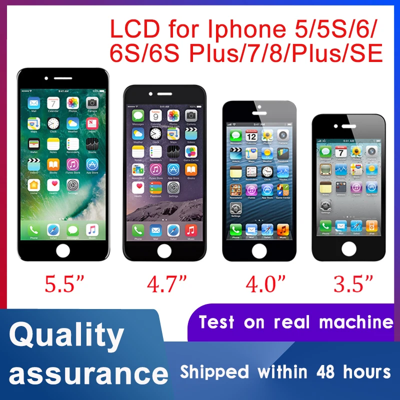 AAA ЖК дисплей для iPhone 6 7 8 6S плюс экран в сборе 5 5C 5S SE дисплея замена без битых