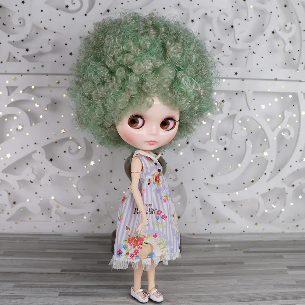 ICY DBS Blyth doll No.BL1147/8800 Green mix silver Afro hair JOINT body White skin Neo 1/6 BJD OB24 ANIME GIRL | Игрушки и хобби