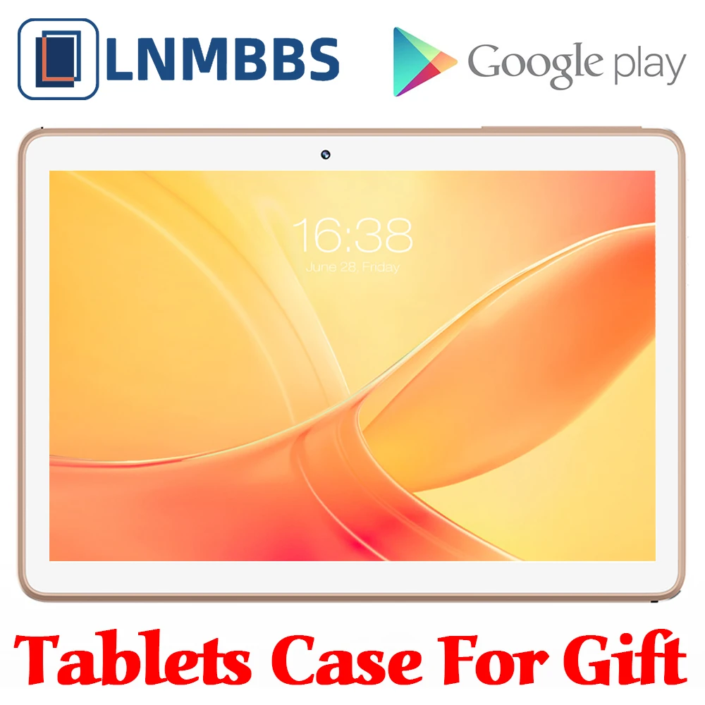 LNMBBS W109 планшет, 10,1 дюймов, Android 9,0, планшеты, четыре ядра, 4 Гб+ 64 ГБ, фаблет, Wi-Fi, Bluetooth, gps, две камеры, sim-карты, планшетный ПК