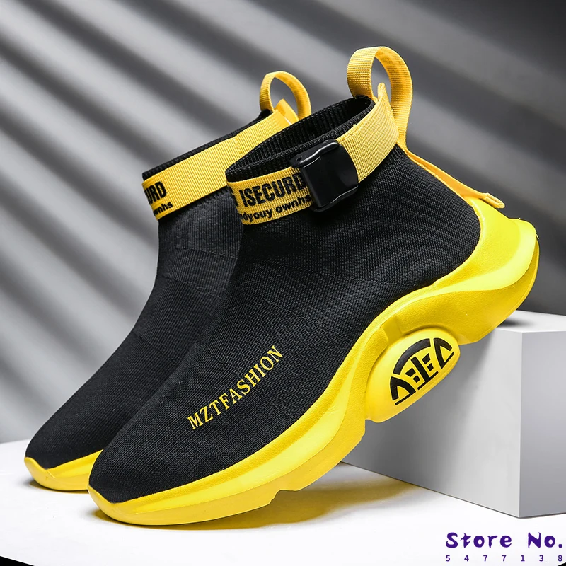 

Fashion Shoes Men Boots Leisure High Top Ankle Boots Male Flat Footwear Casual Winter Shoes