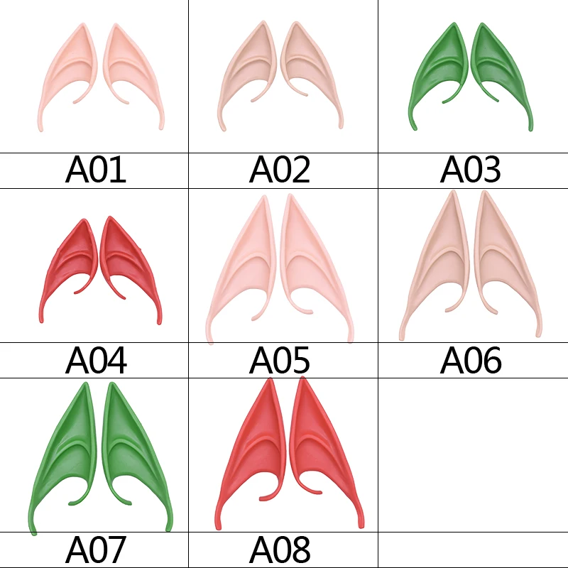 

1 Pair Halloween Party Elven Elf Ears Anime Fairy Cospaly Costumes Vampire Latex Ears Decor Halloween Costumes For Women