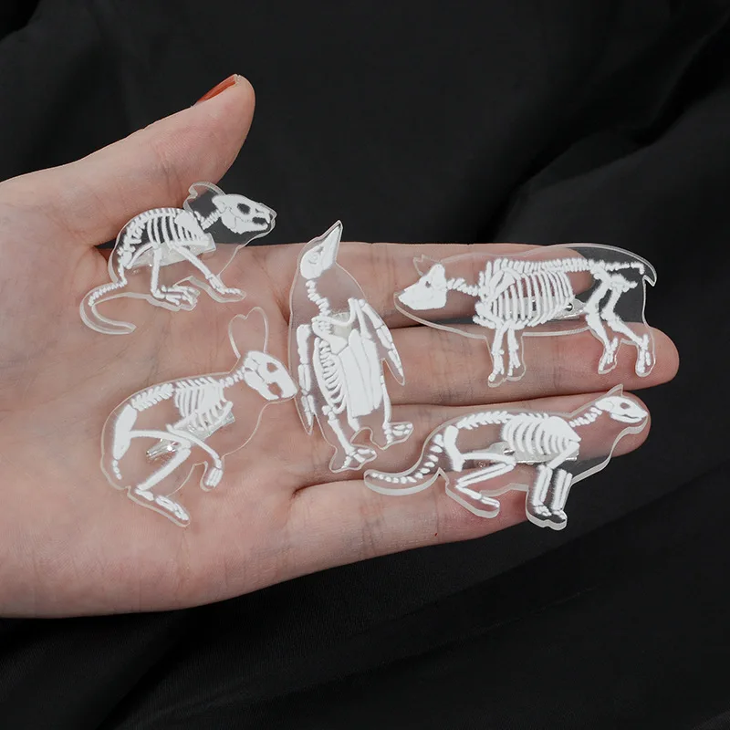 Брошь FIMAODZ из прозрачной смолы в виде животных оригинальная броши на куртки