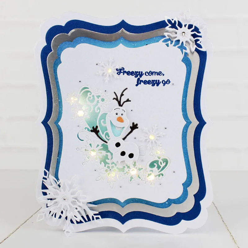 Мультяшный игривый муравей Снежинка вырезанные штампы для рукоделия