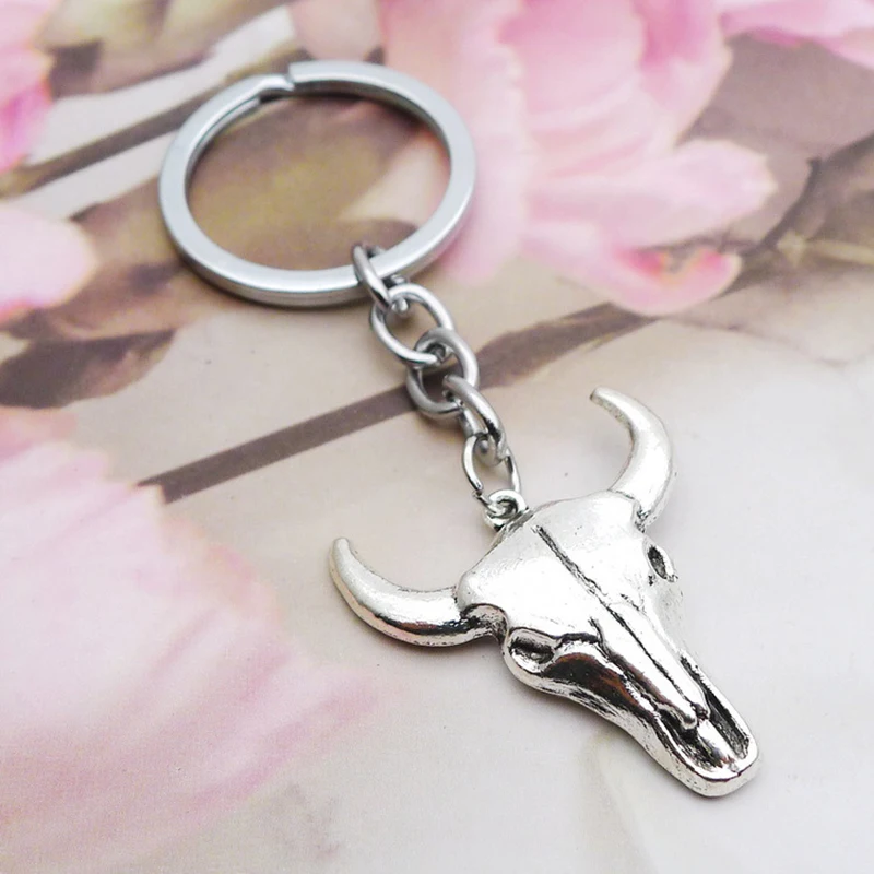 Цепочка для ключей с подвеской в виде Головы Быка|Брелоки| |