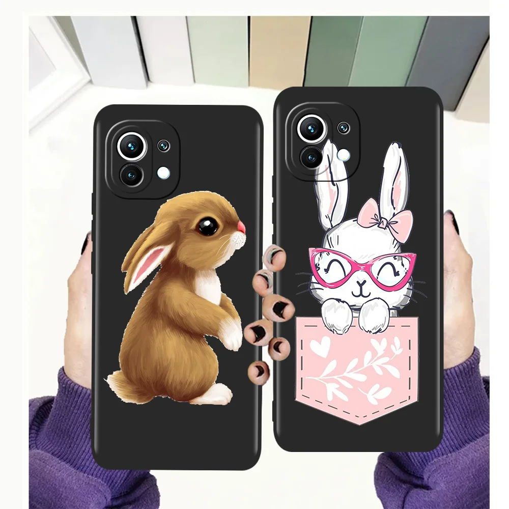 

Cute RaDDit Funny Cat For Xiaomi Mi Poco X3 NFC M3 F3 GT 11 Ultra 11X 11i Note 10 Lite 10T Pro 5G 9T Luxury Silicone Phone Case