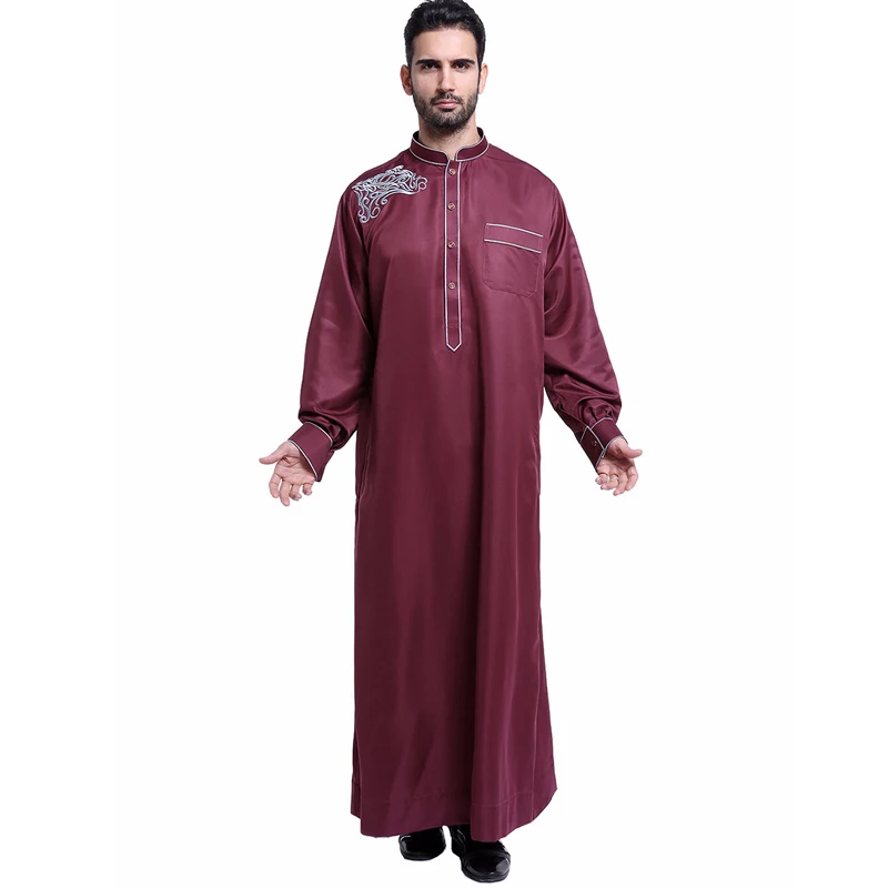 Ropa Hombre Musulman De Mode Man 2021 Abaya Muslim Fashion Dress Pakistan Islam Clothing Abayas Robe Saudi Arabia Mannen Kaftan