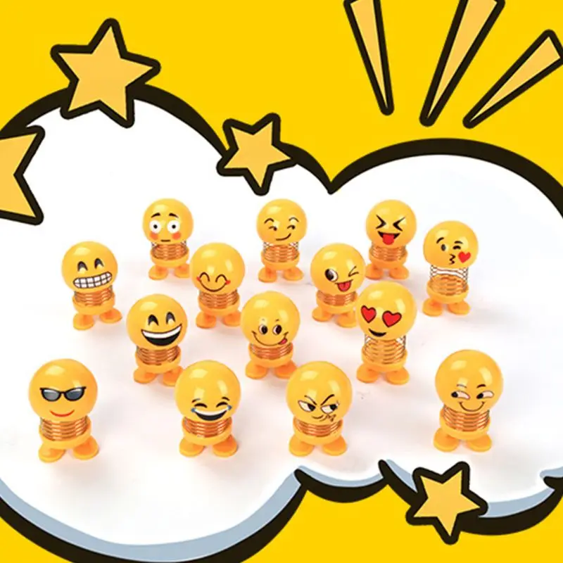 Милая Весенняя игрушка качающаяся Голова Украшения для кукол автомобиль качели