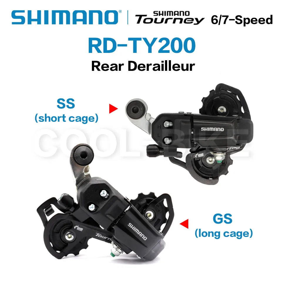 Горных велосипедов SHIMANO турнир RD TY200 GS SS 6S фотоаппаратов моментальной печати 7S