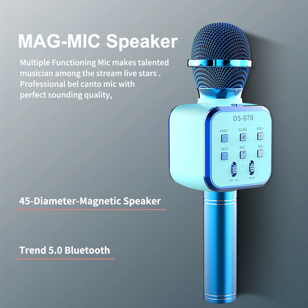 Microfone sem Fio Microfone para Twitch Profissão Karaoke Handheld Bluetooth Mikrofono Casa Falante Ktv Gaming Streaming