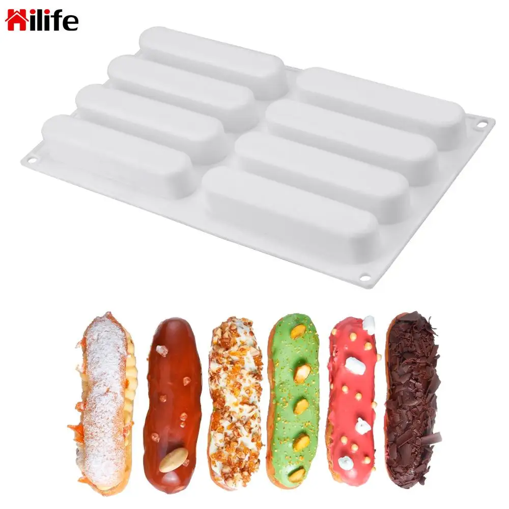 

HILIFE Конфета шоколад формы для мастики полосы Форма торт лоток 8 отверстий DIY Fondant (сахарная)-мусс силиконовые формы торт украшения инструмент...