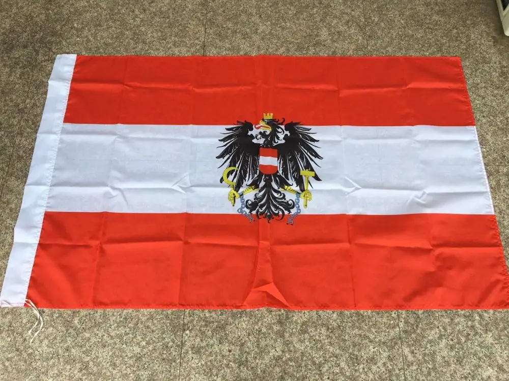 Полиэфирный Печатный австрийский Орел флаги для украшения banner Австрийский флаг