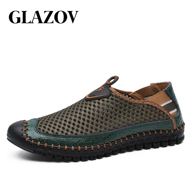 

Men Shoes Summer Large Mesh Breathable Outdoor Walking Wading Casual Men's Shoes Light and Soft Men Loafers Large Size 38-48