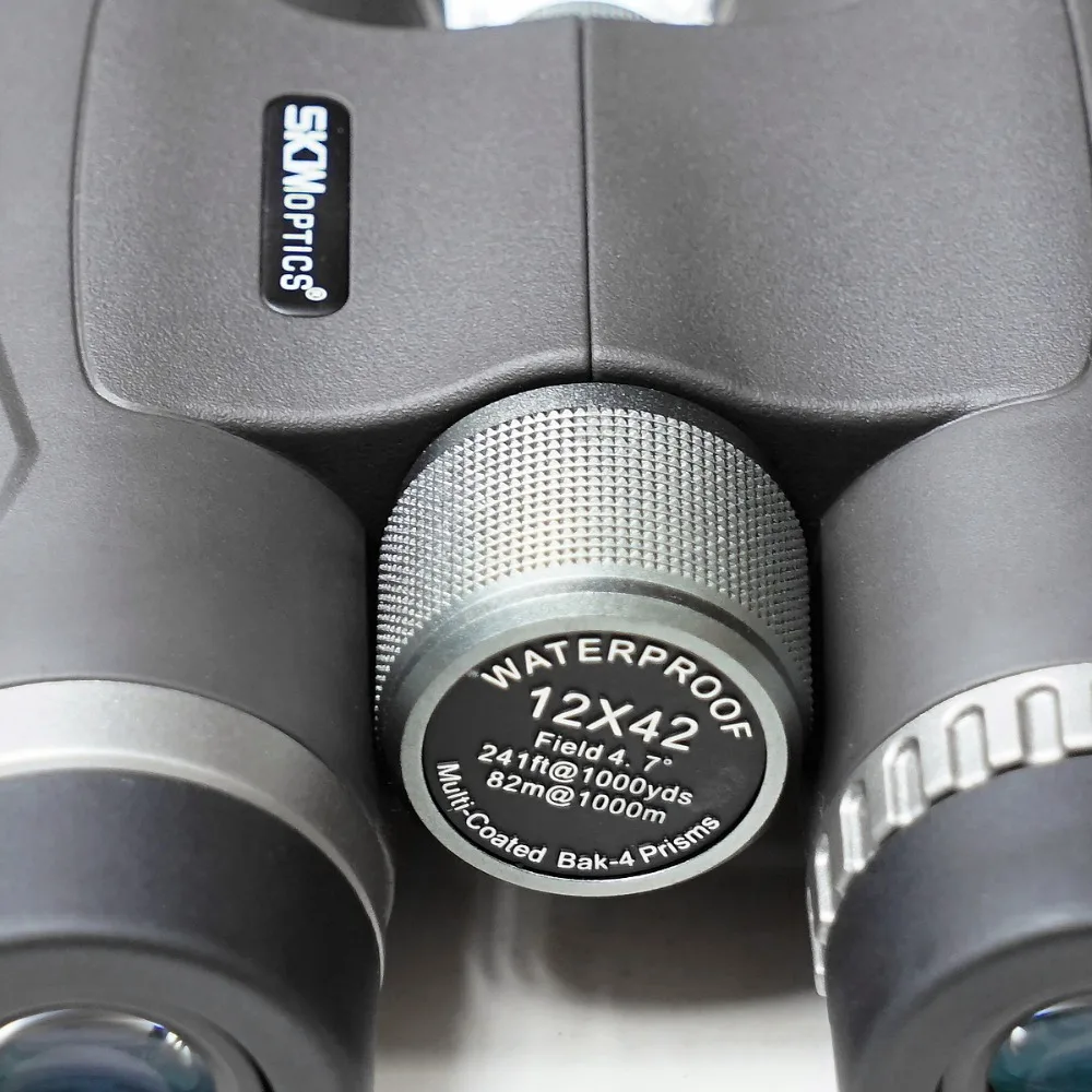SKWoptics 12x42 бинокль наблюдение за птицами, охота с фазовым покрытием Водонепроницаемый Bak4, Fogproof