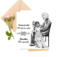 kind elderly clear stamps for diy scrapbooking card making stamps fun decoration supplies