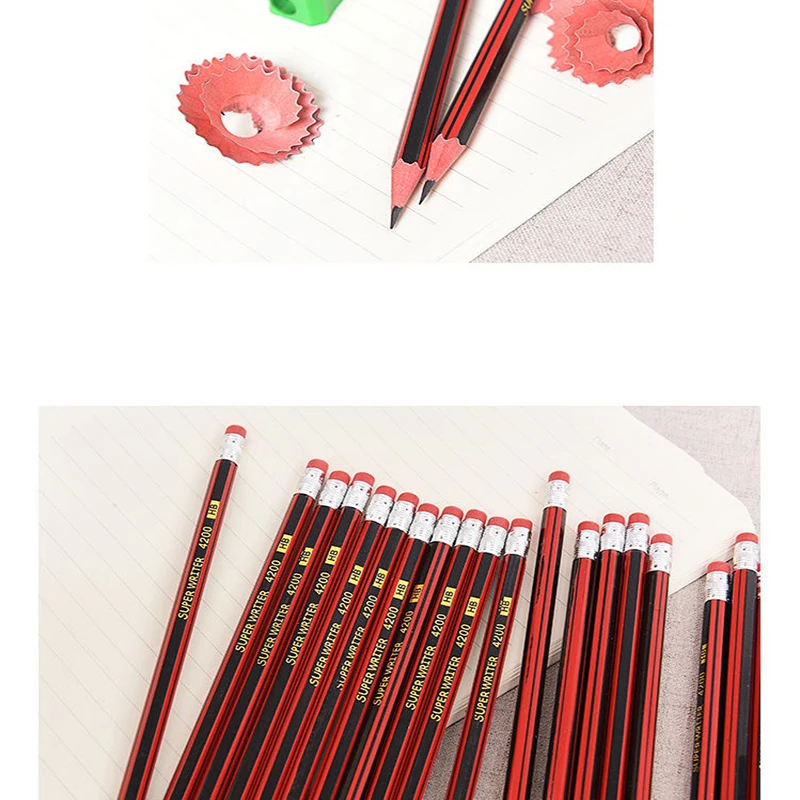 Карандаш с ластиком HB для начальной школы 5 шт. |