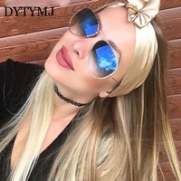 dytymj 2020 oval sunglasses women alloy glasses for womenmen retro metal glasses women luxury brand lunette de soleil femme