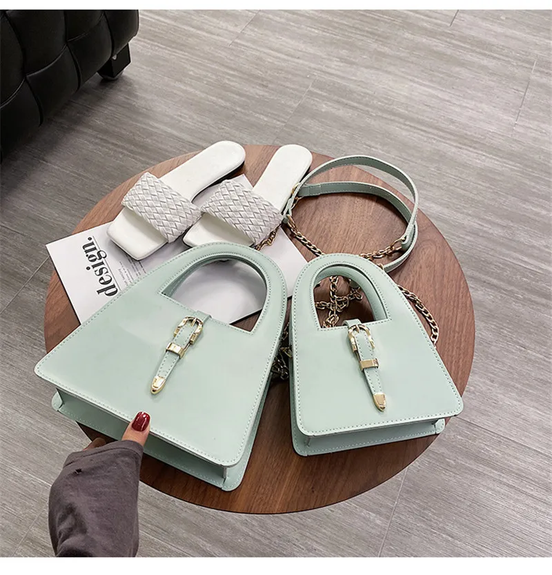 Сумка женская из искусственной кожи с пряжкой винтажная весенняя 2020 |