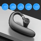 Беспроводная Bluetooth-совместимая спортивная водонепроницаемая деловая гарнитура 5.0 с ушным крючком, одинарные наушники, гарнитура с микрофоном