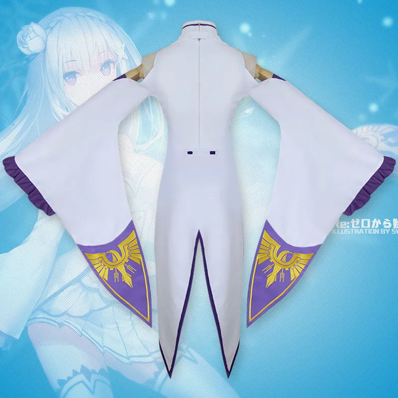 Женский костюм для косплея Re:Zero Life in a Zero пальто + воротник головной убор юбка