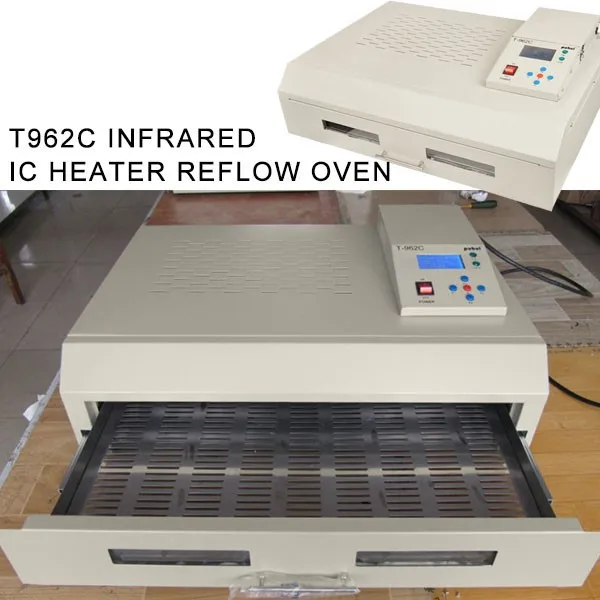 PUHUI T-962C T962C инфракрасный IC НАГРЕВАТЕЛЬ оплавленная печь волна BGA 600*400 ммгарантия