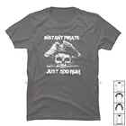 Мгновенная Пиратская футболка с надписью Just Add Rum, 100% хлопок, юмористический мгновенный пиратский юмор, музыкальный фильм, Тань-ром, крыса