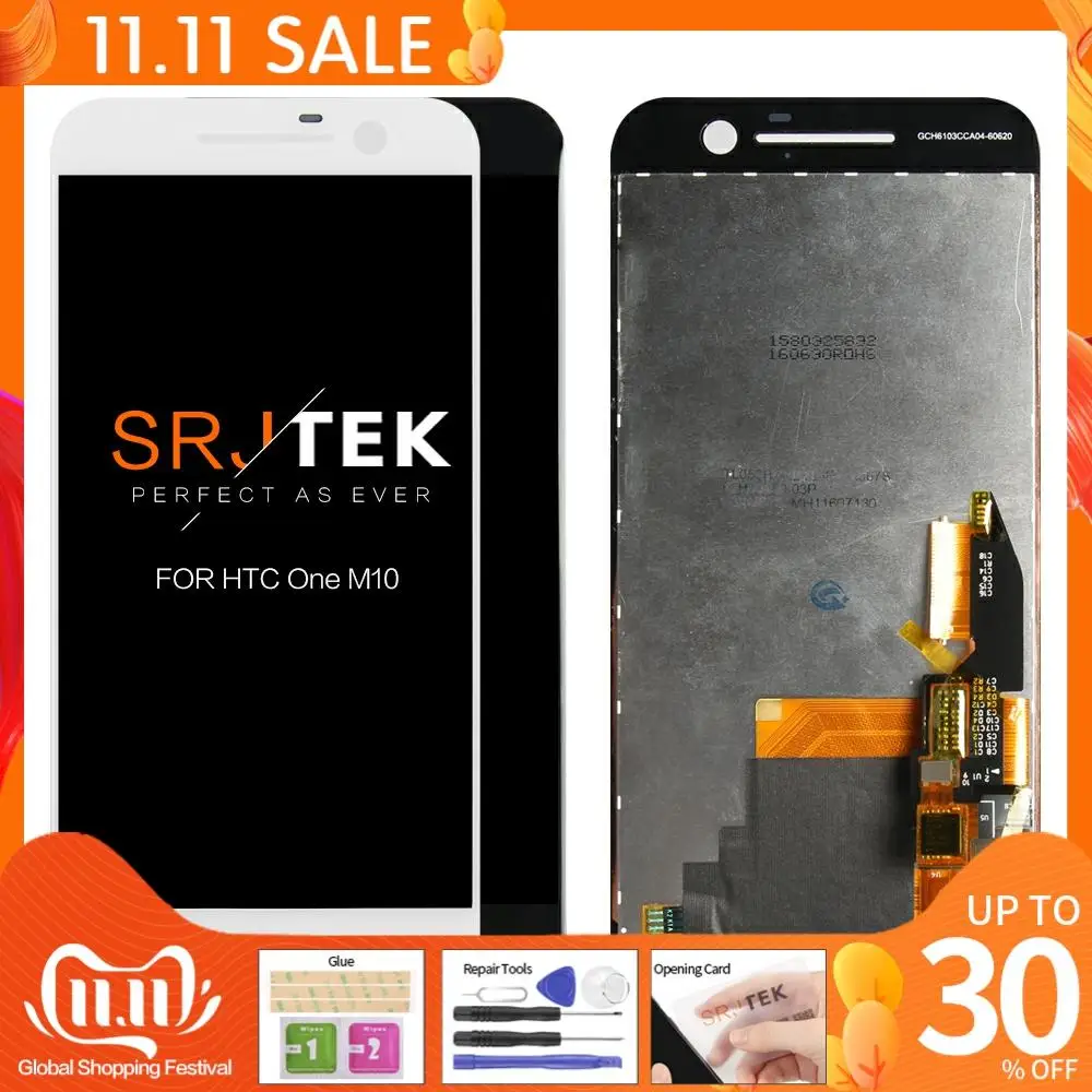 

100% оригинальный 5,2 "2560x1440 для HTC ONE M10 жк сенсорный экран HTC M10 дисплей дигитайзер в сборе запасные части