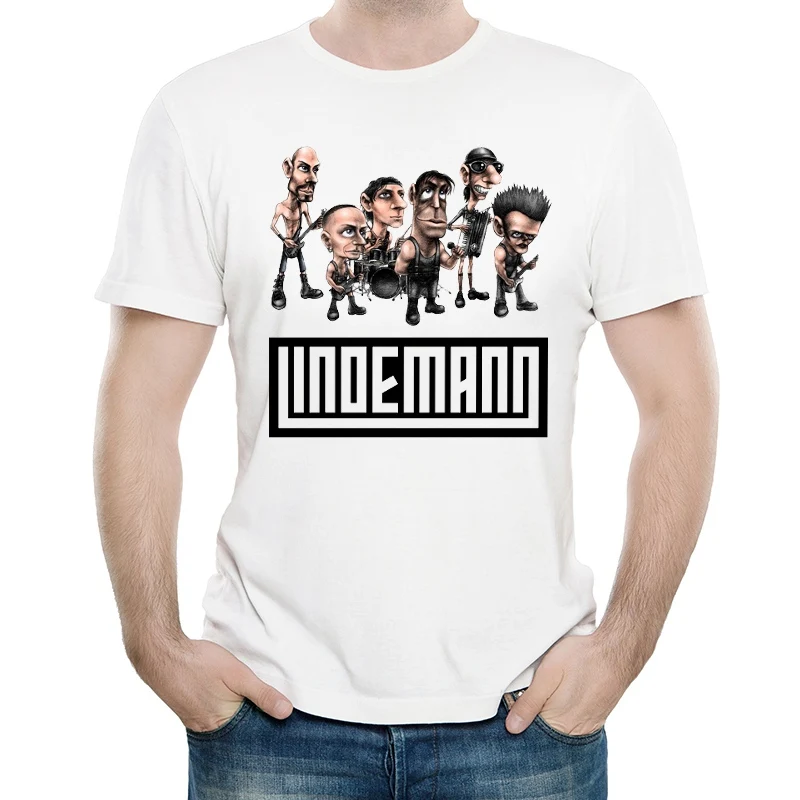 Till Lindemann футболка белого цвета мужская одежда короткий рукав до Lindemann логотип футболка Майки футболки Мода Группа Футболка
