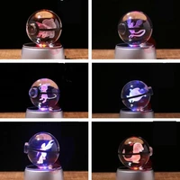 strange night lights diameter 5cm button glass ball led night lamp fancy toy for decorative gifts bedroom 3d kids lamp