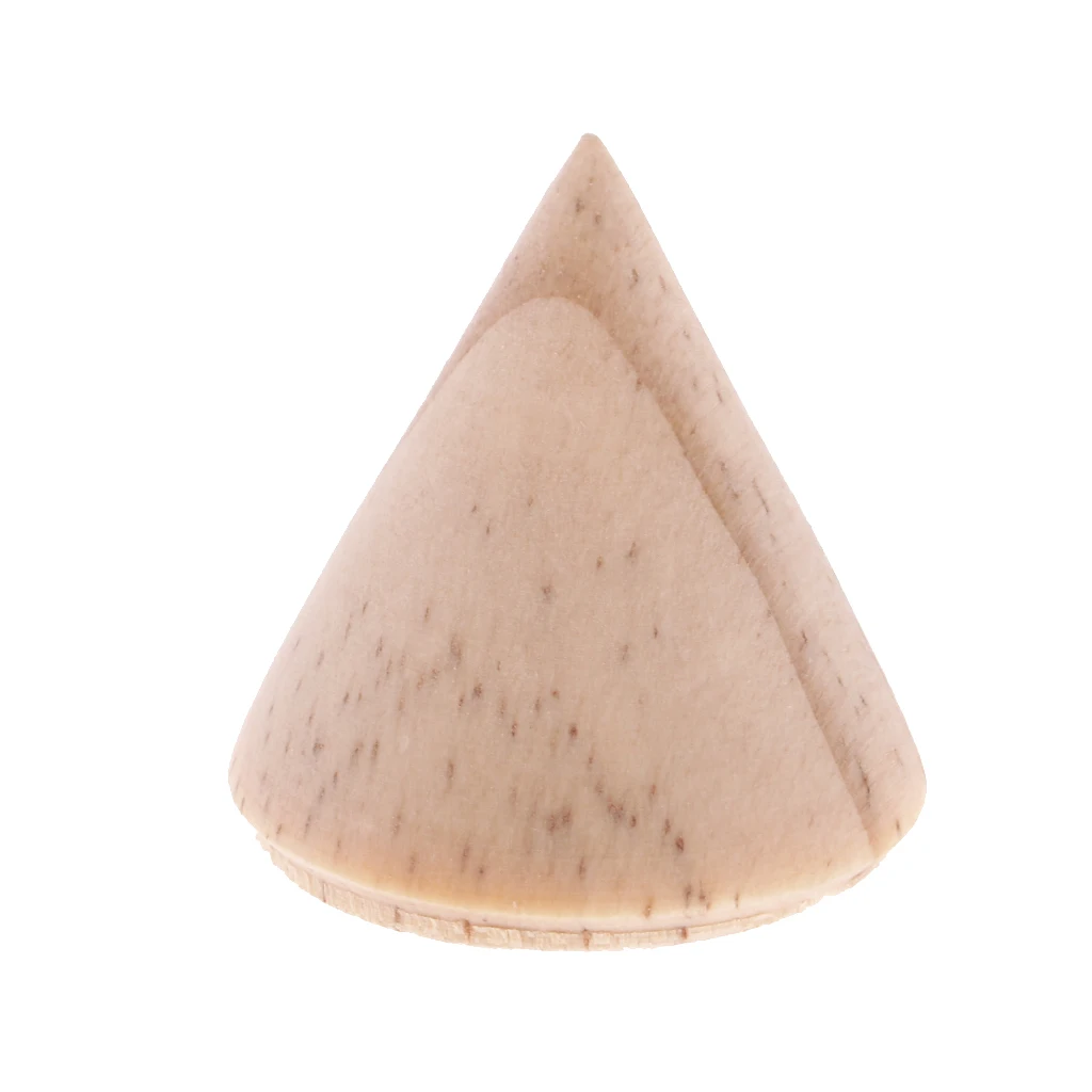 Неокрашенный простой конический деревянный Свадебный стенд для ювелирных