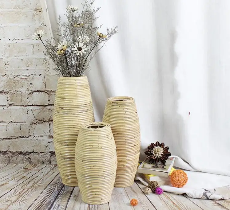 Напольная ваза для домашнего декора домашний декор большая бамбуковая напольная