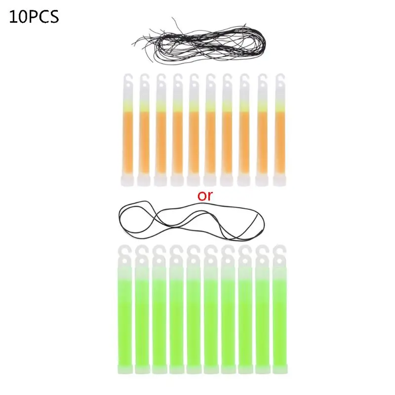 

10Pcs Industrial Grade Glow Sticks Ultra Bright SnapLights with 12 Hour Duration H053