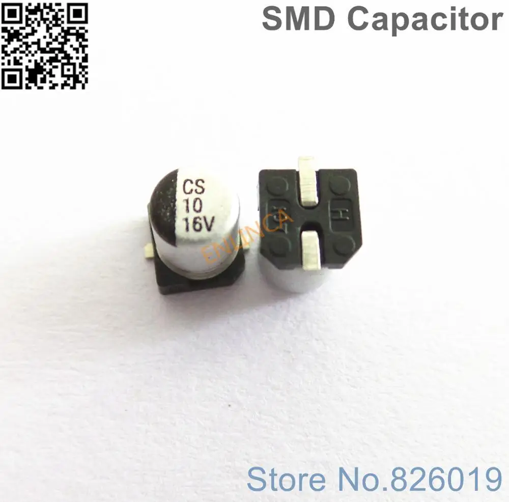 

200pcs/lot 16V 10uf SMD Aluminum Electrolytic Capacitors size 4*5.4 10uf 16V