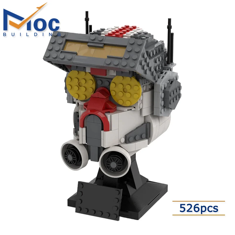 

MOC Building Space Wars, команда 99, клон, армия, плохой битч, коллекционная статуя шлема, экшн-фигурки, набор строительных блоков, игрушки