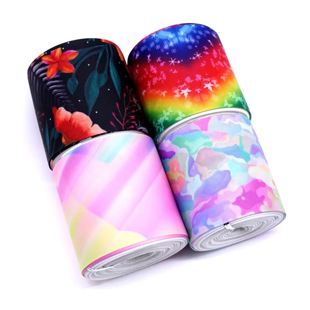 Бесплатная доставка 50 ярдов мультяшная печатная корсажная лента 31235|Ленты для