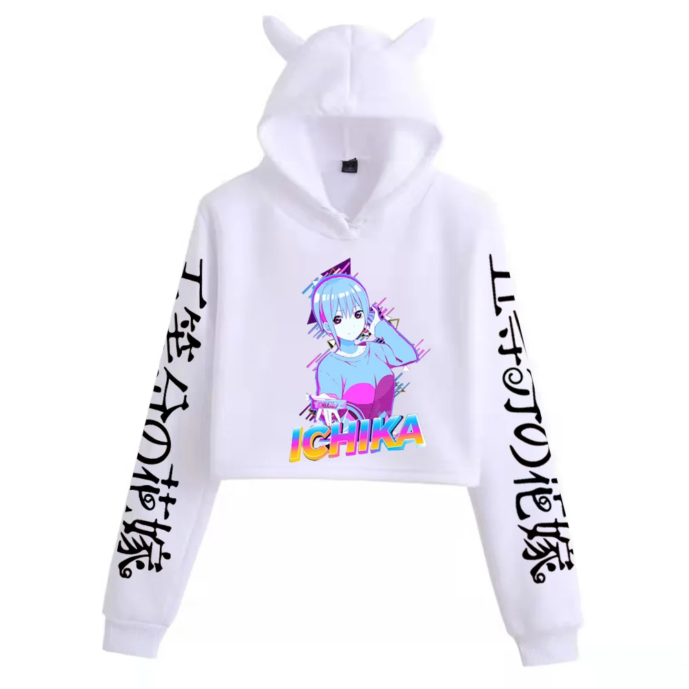 

The Quintessential Quintuplets Hoodie Street Style Sweatshirt Women Nakano Ichika Sweatshirt Cute Bunny Ears Hoodie Women Unisex
