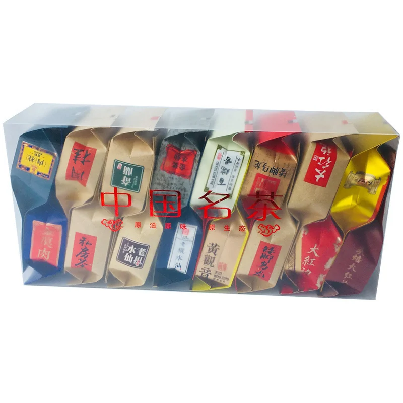 16 видов классического чая Oolong всего 128 г Rou Gui Tea Shui Xian Da Hong Pao tea Huang Tie guan yin High Mountain Qi