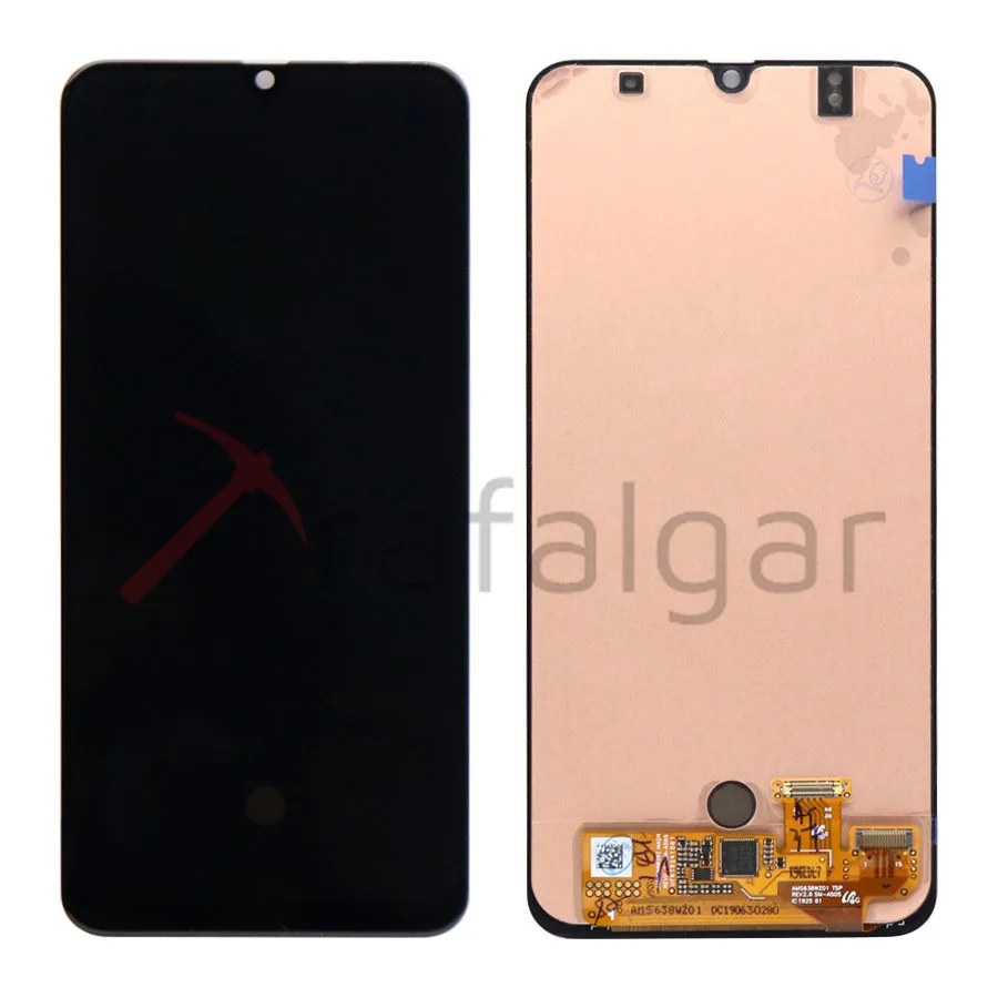 ЖК-дисплей для samsung Galaxy A50 A505F/DS A505, кодирующий преобразователь сенсорного экрана в сборе с рамкой для samsung A50 lcd