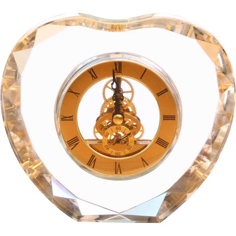Скандинавские настольные часы с механизмом креативные роскошные стеклянные