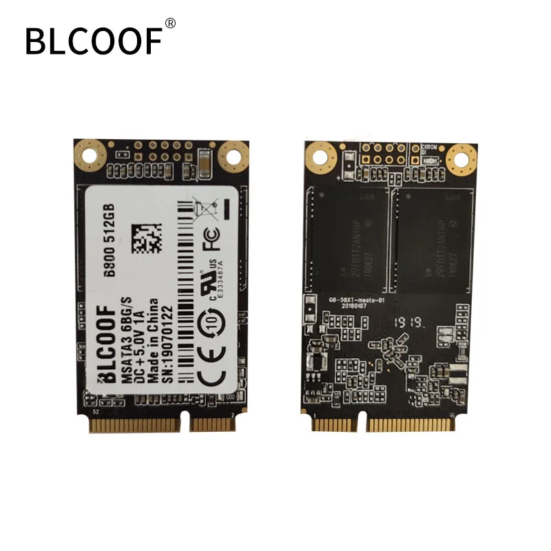 MSATA  to sata SSD 512GB Mini Internal Solid State Drive Hard Drive SSD BLCOOF For Laptop and desktop computer promotion