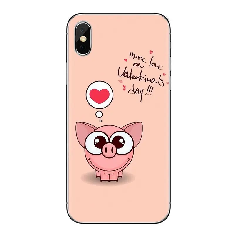 Soft Transparent Shell Covers funny cute lovely pig For Samsung Galaxy J1 J2 J3 J4 J5 J6 J7 J8 Plus 2018 Prime 2015 2016 2017 |