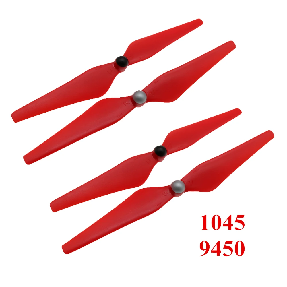 

4PCS RC Drone 9/10 inch Self-locking Propeller for RC Quadcopter 9450 1045 CW CCW Blade 2212/2216 Brushless Motor Blade Red